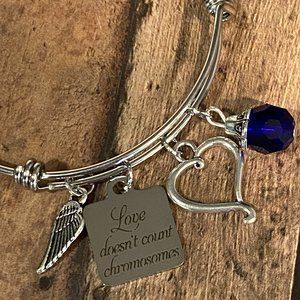 Love Doesn't Count Chromosomes Charm Bangle